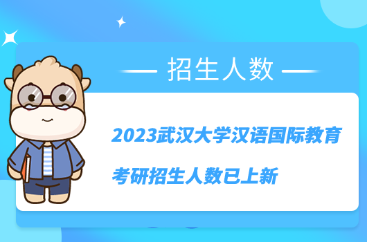 2023武漢大學漢語國際教育考研招生人數(shù)已上新