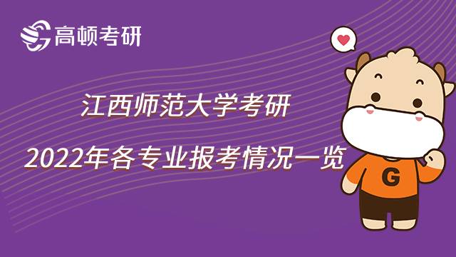 2022年江西師范大學(xué)考研各專業(yè)報(bào)考人數(shù)匯總！