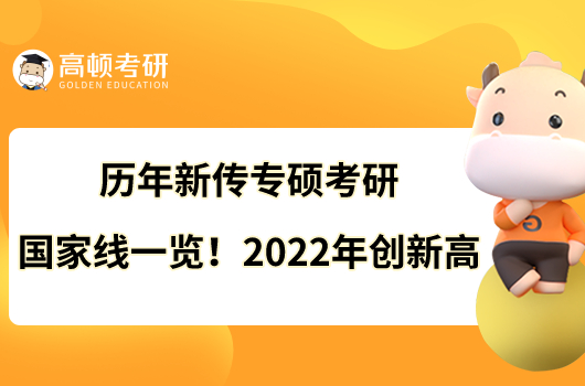 歷年新傳專碩考研國家線一覽！2022年創(chuàng)新高