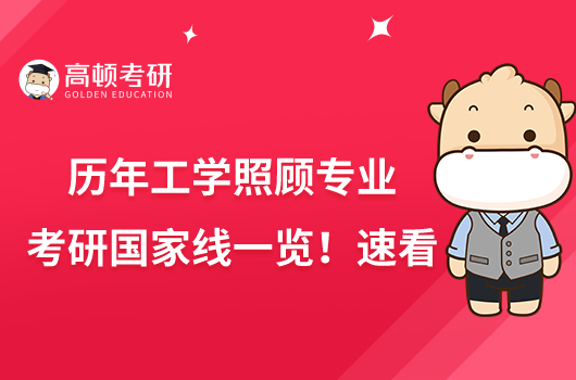 歷年工學照顧專業(yè)考研國家線一覽！速看