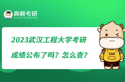 2023武漢工程大學考研成績公布了嗎？怎么查？