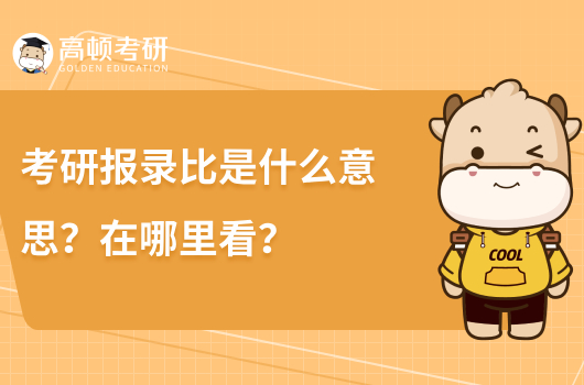 考研報(bào)錄比是什么意思？在哪里看？